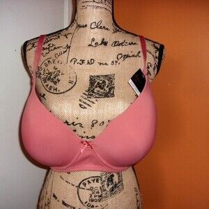 Jennifer Intimates Full Coverage Microfiber Underwire 40D Coral Bra NWT